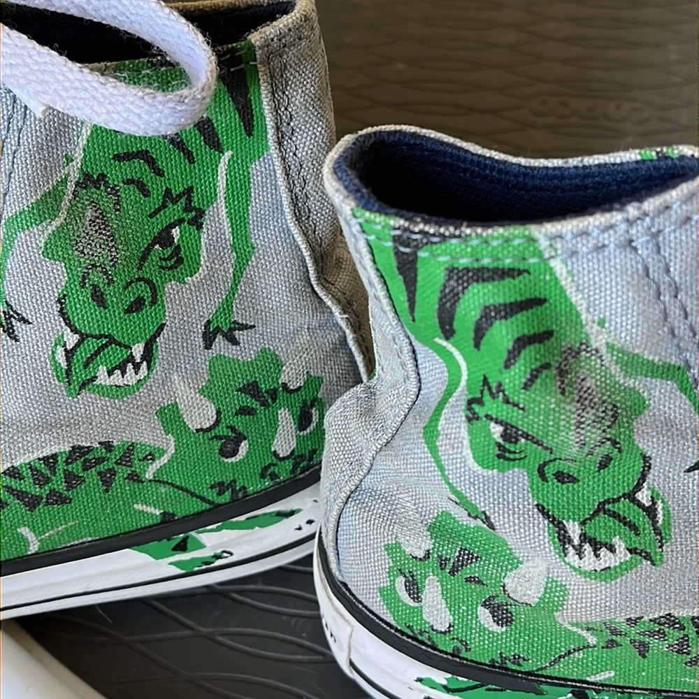 Converse Chuck Taylor All Star Dinosaur Graphic High Top Sneakers size 13